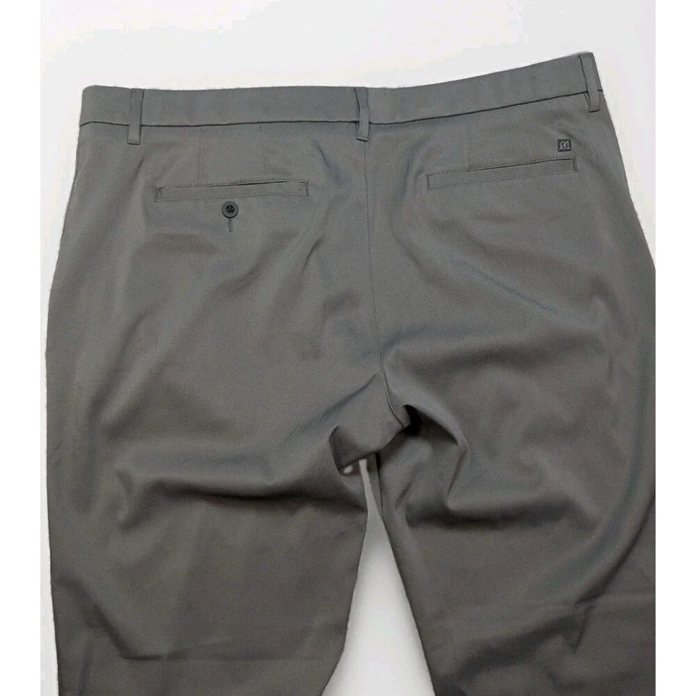 NWT 01.ALGO Performance Straight Chino Pants Gray Men's Size  38x32